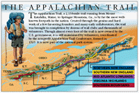 Appalachian Trail overview map